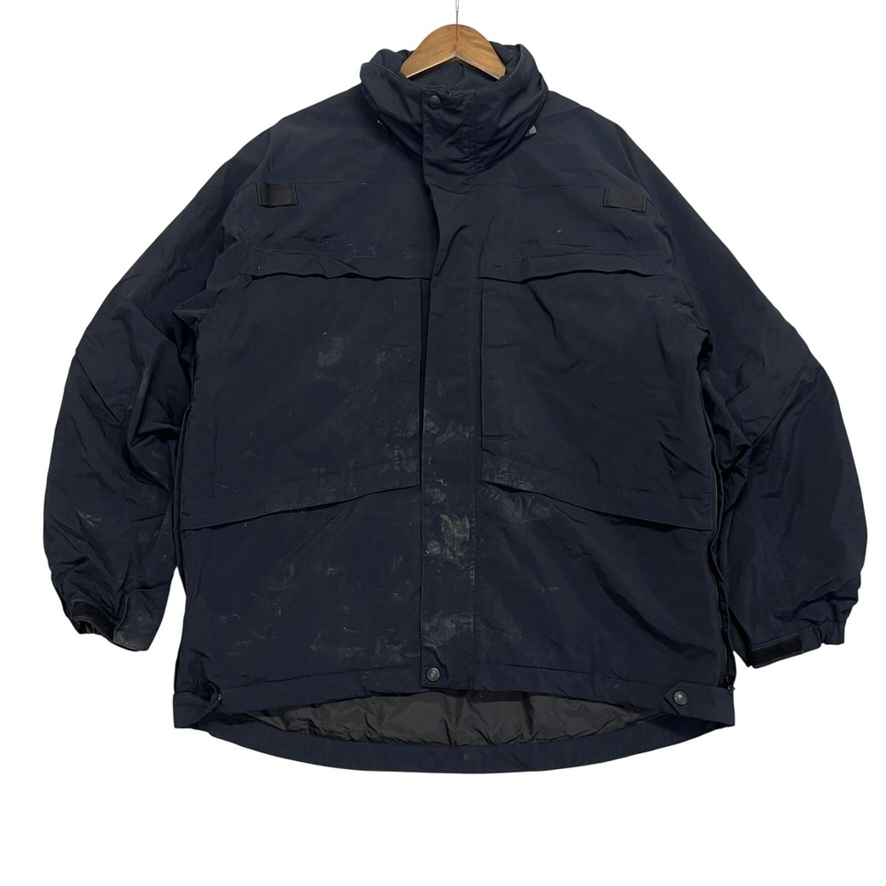 5.11 Tactical Series 3-in-1 Parka Jacket Mens Navy Blue Utility Workwear Large